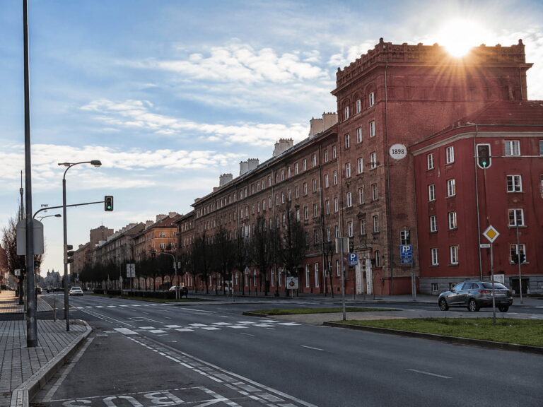 Cihlová zástavba v Havířově